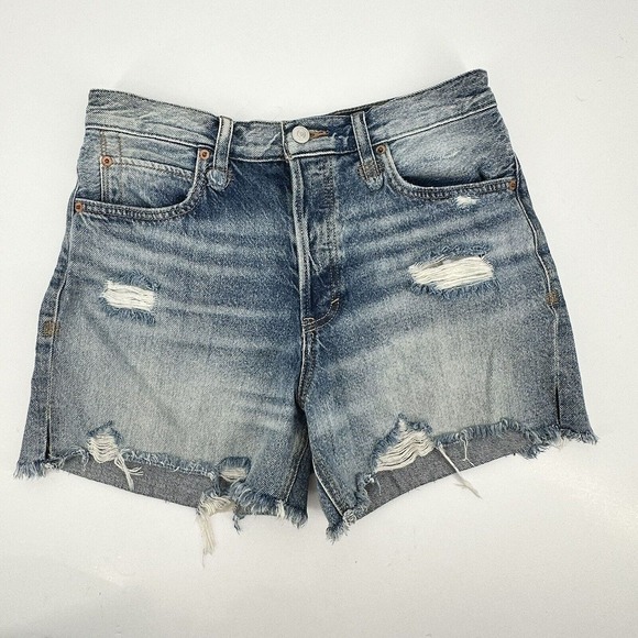 Free People Pants - Free People We The Free Makai Cut Off Shorts Denim Button Fly Women’s Size 28